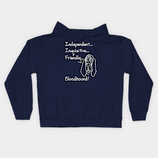 Friendly Bloodhound Kids Hoodie